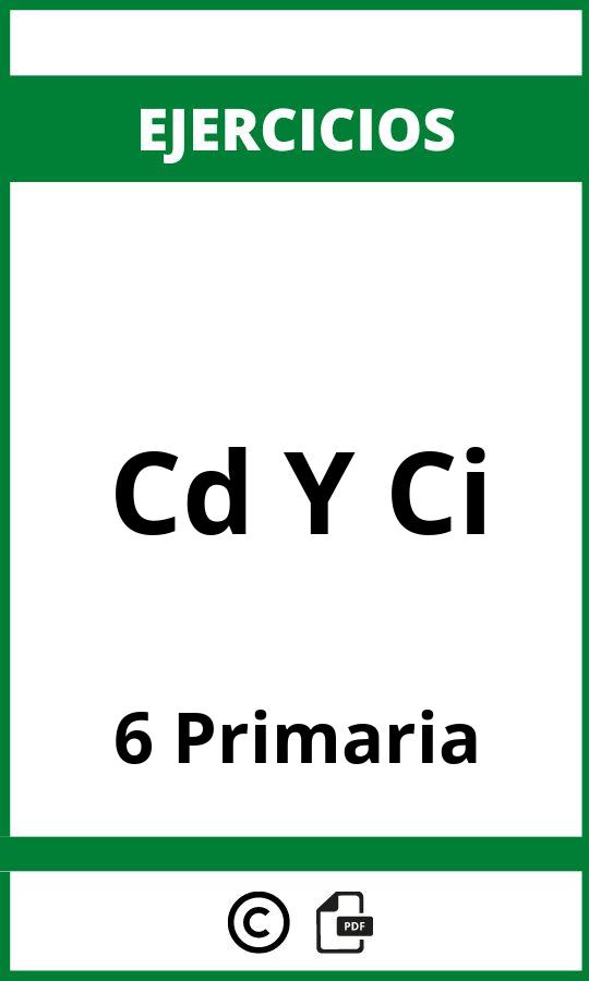Ejercicios Cd Y Ci 6 Primaria PDF
