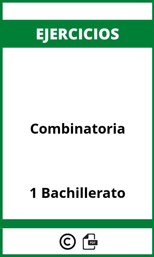 Ejercicios Combinatoria 1 Bachillerato PDF