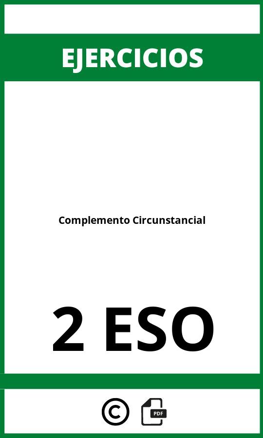 Ejercicios Complemento Circunstancial 2 ESO PDF