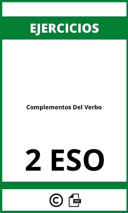 Ejercicios Complementos Del Verbo 2 ESO PDF