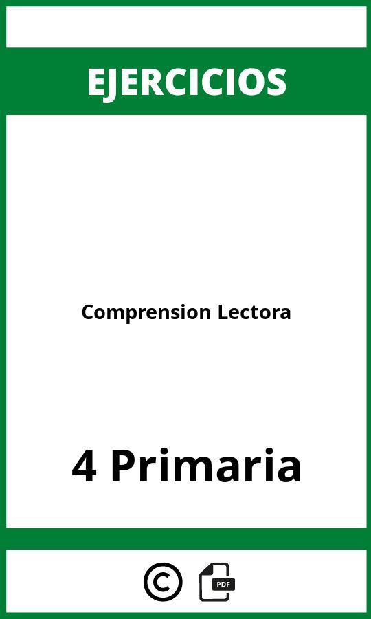 Ejercicios Comprension Lectora 4 Primaria PDF