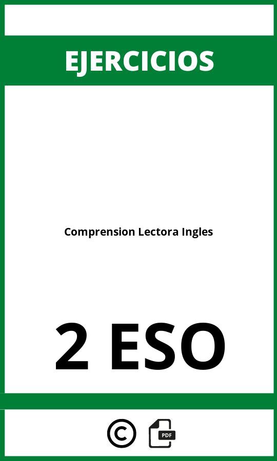 Ejercicios Comprension Lectora Ingles 2 ESO PDF