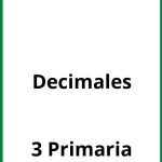 Ejercicios Con Decimales 3 Primaria PDF