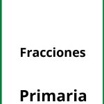 Ejercicios Con Fracciones Primaria PDF