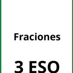 Ejercicios Con Fraciones 3 ESO PDF