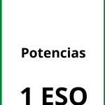 Ejercicios Con Potencias 1 ESO PDF
