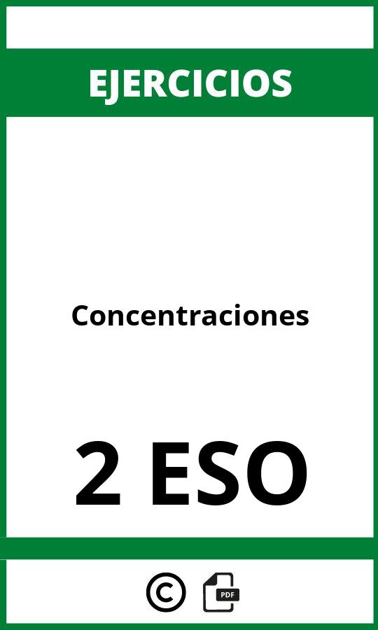 Ejercicios Concentraciones 2 ESO PDF