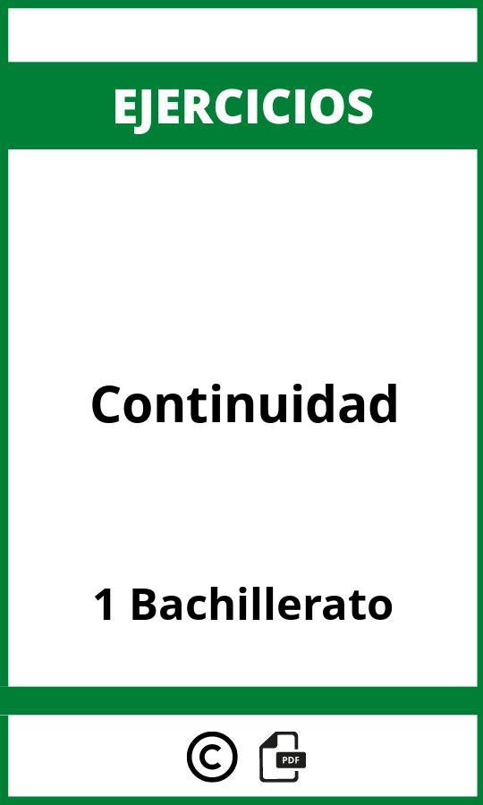Ejercicios Continuidad 1 Bachillerato PDF