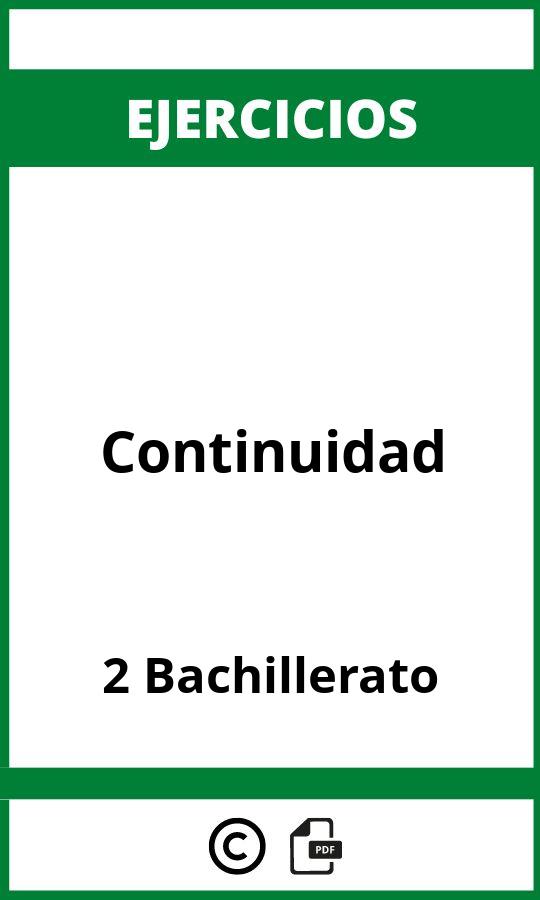 Ejercicios Continuidad 2 Bachillerato PDF