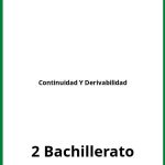 Ejercicios Continuidad Y Derivabilidad 2 Bachillerato PDF