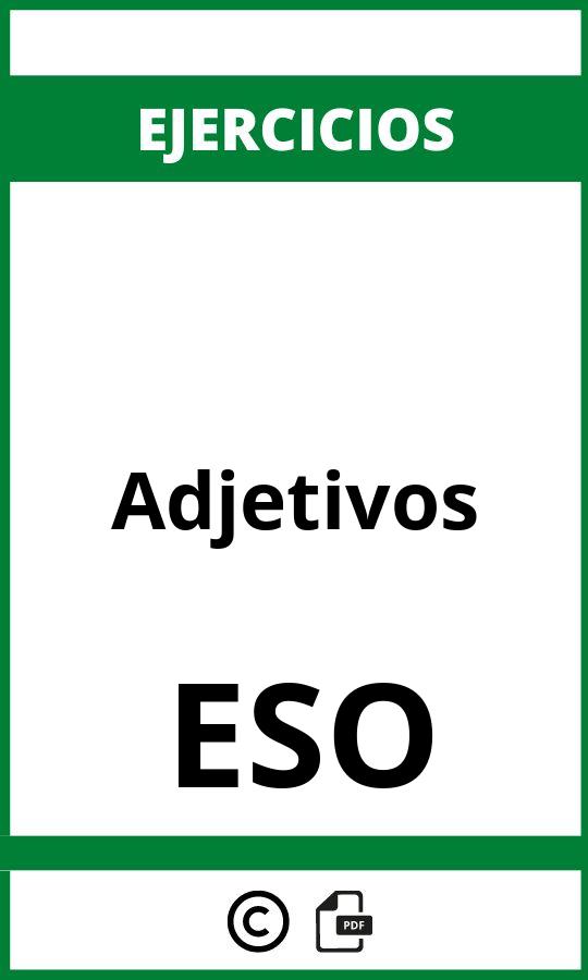 Ejercicios De Adjetivos ESO PDF