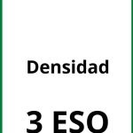 Ejercicios De Densidad 3 ESO PDF
