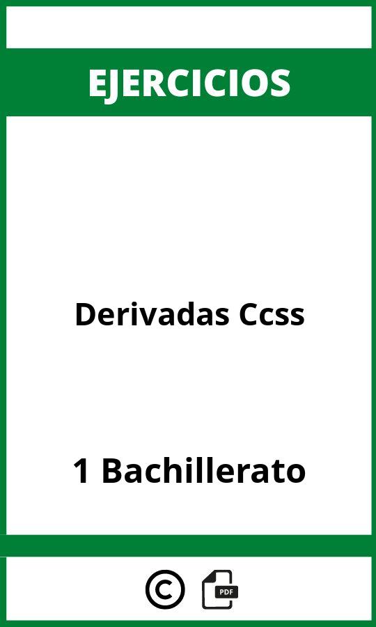 Ejercicios De Derivadas  PDF 1 Bachillerato Ccss