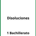 Ejercicios De Disoluciones 1 Bachillerato PDF