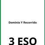 Ejercicios De Dominio Y Recorrido 3 ESO PDF