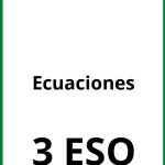 Ejercicios De Ecuaciones 3 ESO PDF