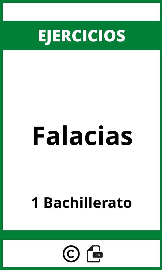 Ejercicios De Falacias  PDF 1 Bachillerato