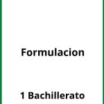 Ejercicios De Formulacion 1 Bachillerato PDF