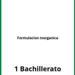Ejercicios De Formulacion Inorganica 1 Bachillerato PDF