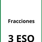 Ejercicios De Fracciones 3 ESO PDF
