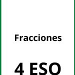 Ejercicios De Fracciones 4 ESO PDF
