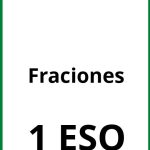 Ejercicios De Fraciones 1 ESO PDF