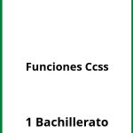 Ejercicios De Funciones 1 Bachillerato Ccss PDF