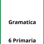 Ejercicios De Gramatica 6 Primaria PDF