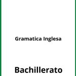 Ejercicios De Gramatica Inglesa Bachillerato PDF