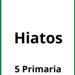 Ejercicios De Hiatos 5 Primaria PDF