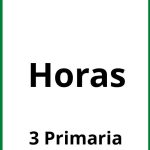 Ejercicios De Horas 3 Primaria PDF