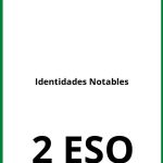 Ejercicios De Identidades Notables 2 ESO PDF