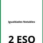 Ejercicios De Igualdades Notables 2 ESO PDF