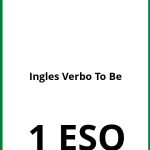 Ejercicios De Ingles 1 ESO Verbo To Be PDF