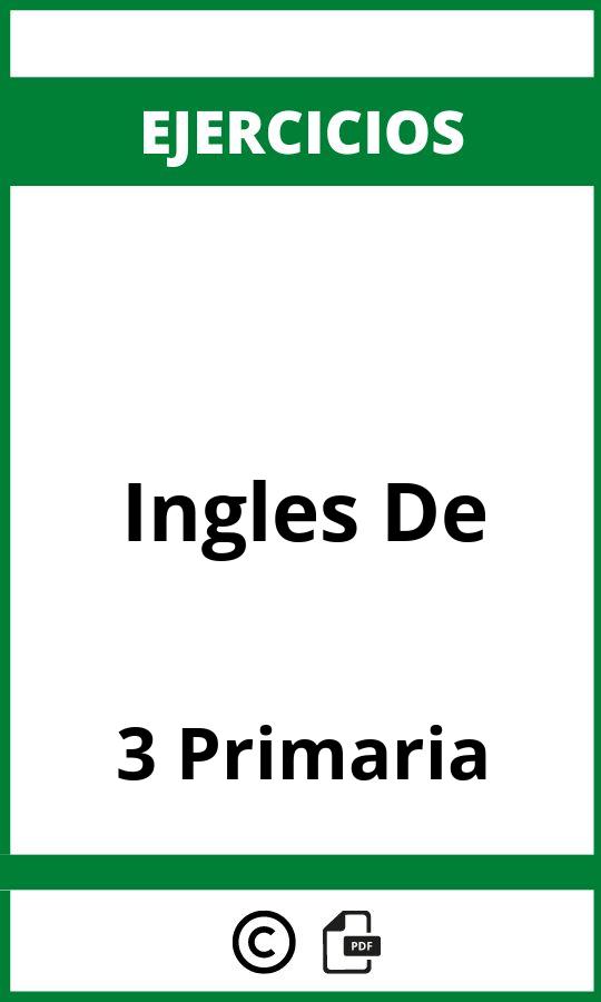 Ejercicios De Ingles 3 De Primaria PDF
