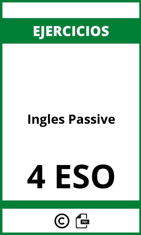 Ejercicios De Ingles 4 ESO Passive PDF