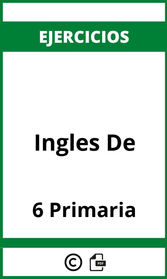 Ejercicios De Ingles 6 De Primaria PDF