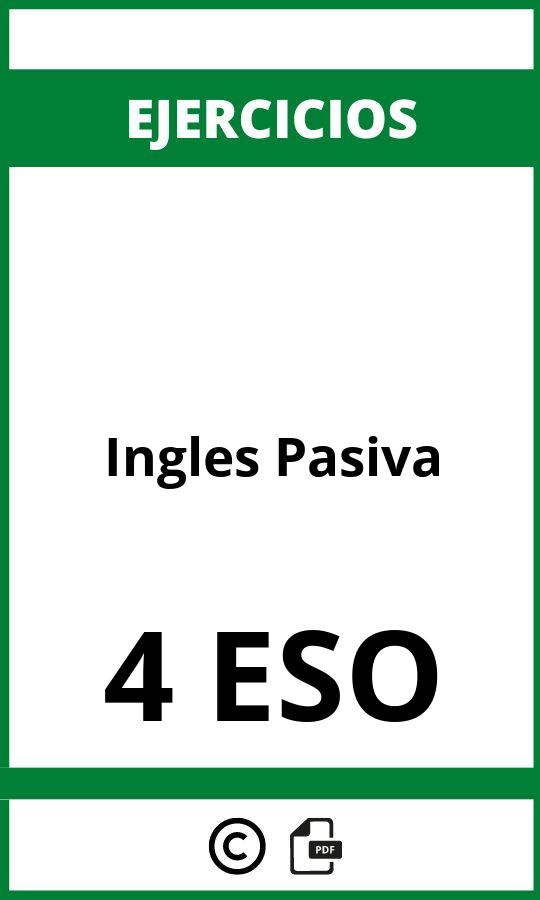 Ejercicios De Ingles Pasiva 4 ESO PDF