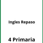 Ejercicios De Ingles Repaso 4 Primaria PDF