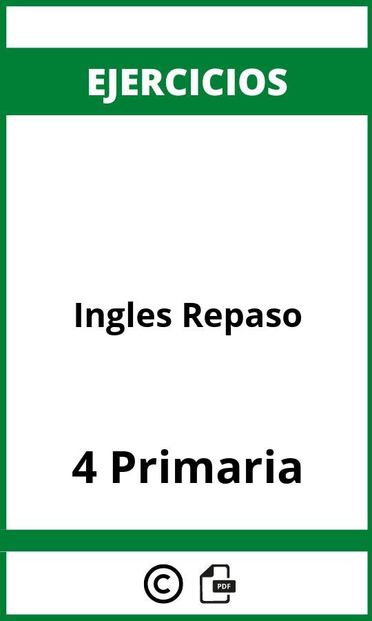 Ejercicios De Ingles Repaso 4 Primaria PDF