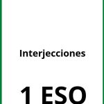 Ejercicios De Interjecciones 1 ESO PDF