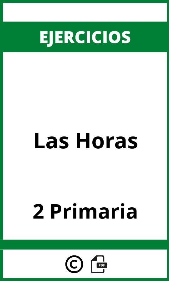 Ejercicios De Las Horas 2 Primaria PDF
