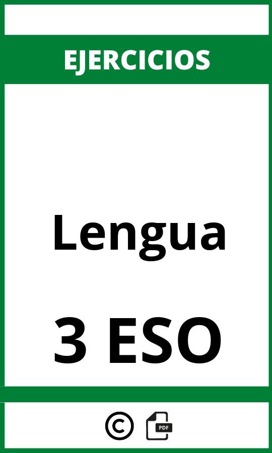 Ejercicios De Lengua 3 ESO PDF