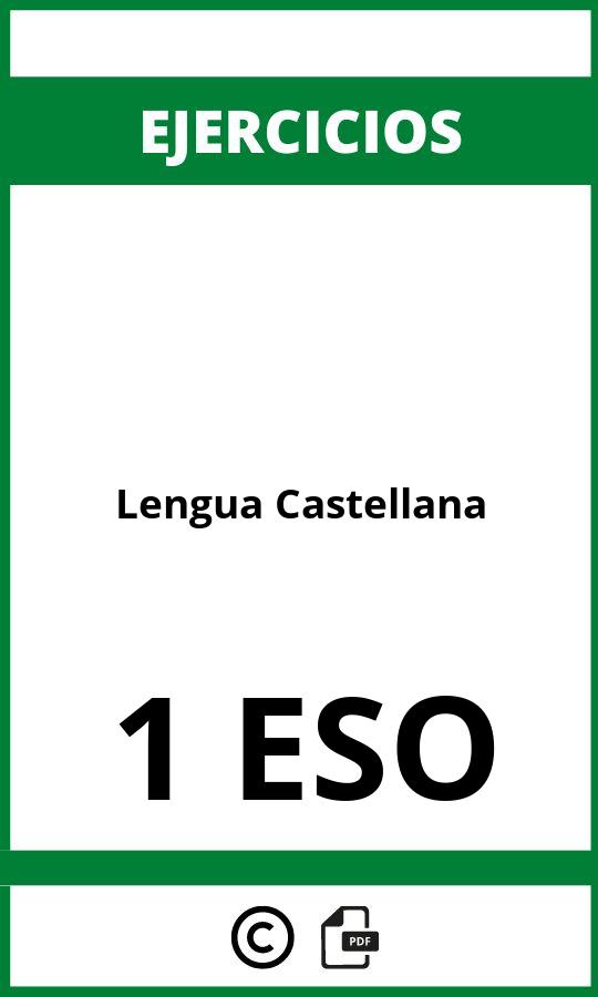 Ejercicios De Lengua Castellana 1 ESO PDF