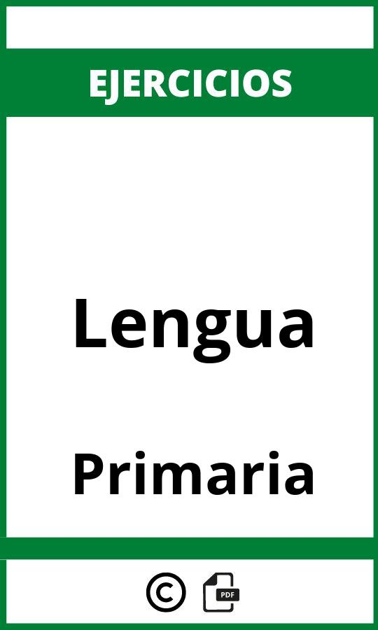 Ejercicios De Lengua Primaria PDF