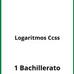 Ejercicios De Logaritmos 1 Bachillerato Ccss PDF