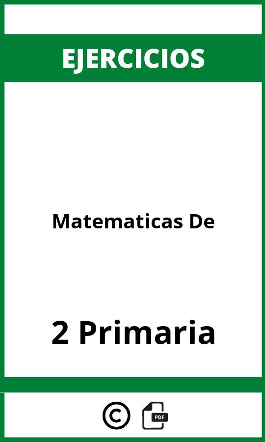 Ejercicios De Matematicas 2 De Primaria PDF