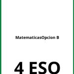 Ejercicios De Matematicas 4 ESO Opcion B PDF