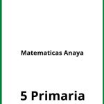 Ejercicios De Matematicas 5 Primaria Anaya PDF