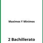 Ejercicios De Maximos Y Minimos 2 Bachillerato PDF